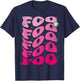 Foo First Name I Love Foo Girl Groovy 80's Vintage T-Shirt - T-Shirt | Navy