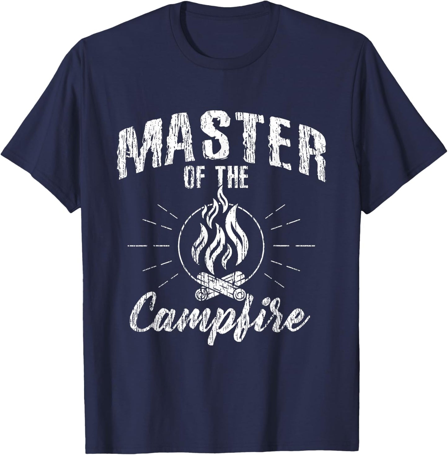 Master Of The Campfire - Camping Scout Shirt Gift T-Shirt - T-Shirt | Navy