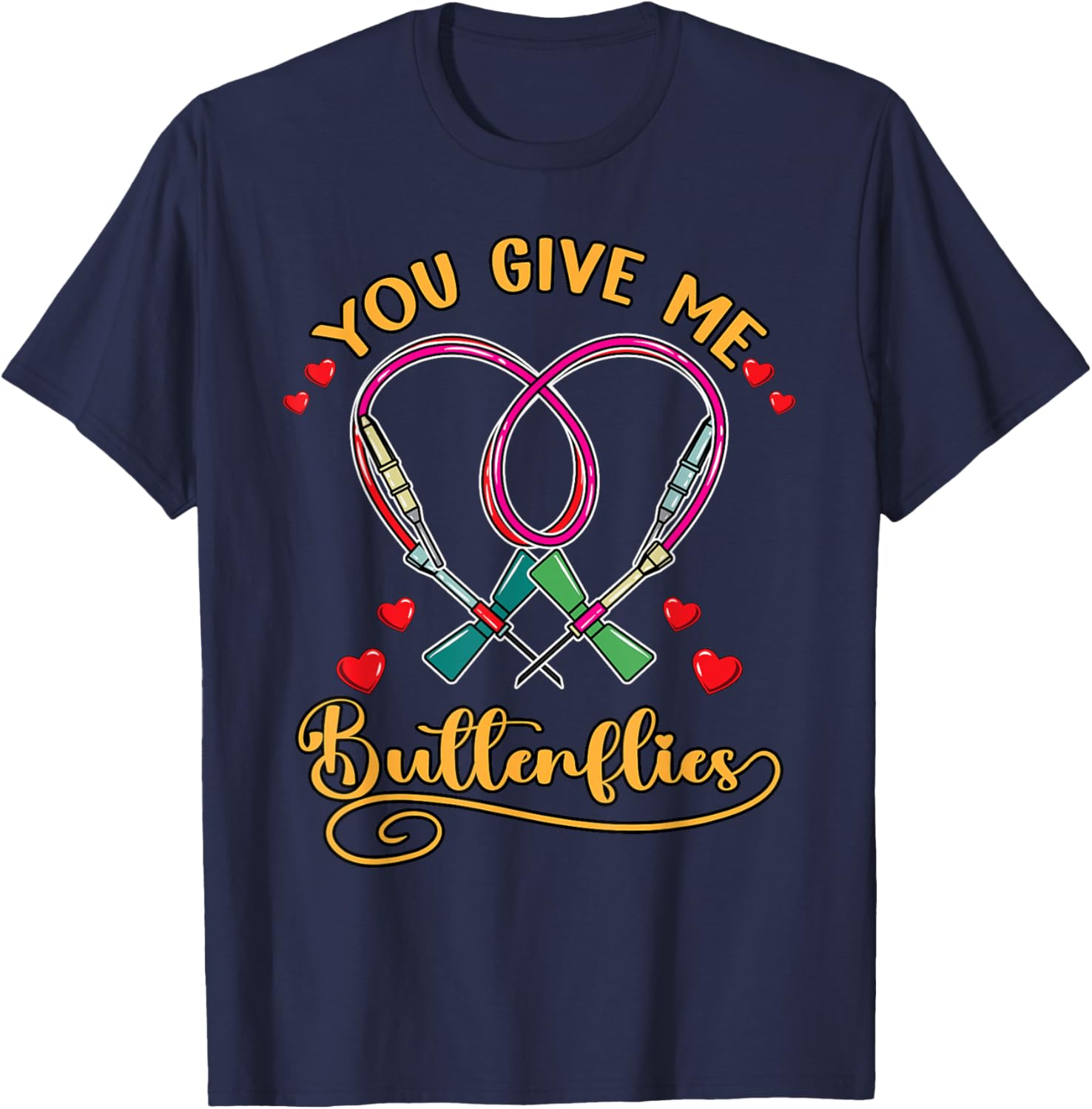 Phlebotomist Nurse Tech You Give Me T-Shirt - T-Shirt | Navy
