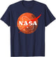 NASA Meatball Logo Vintage Retro Space Planet Mars Graphic T-Shirt - T-Shirt | Navy