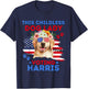 Childless Dog Lady Vote Kamala Harris 2024 Golden Retriever T-Shirt - T-Shirt | Navy