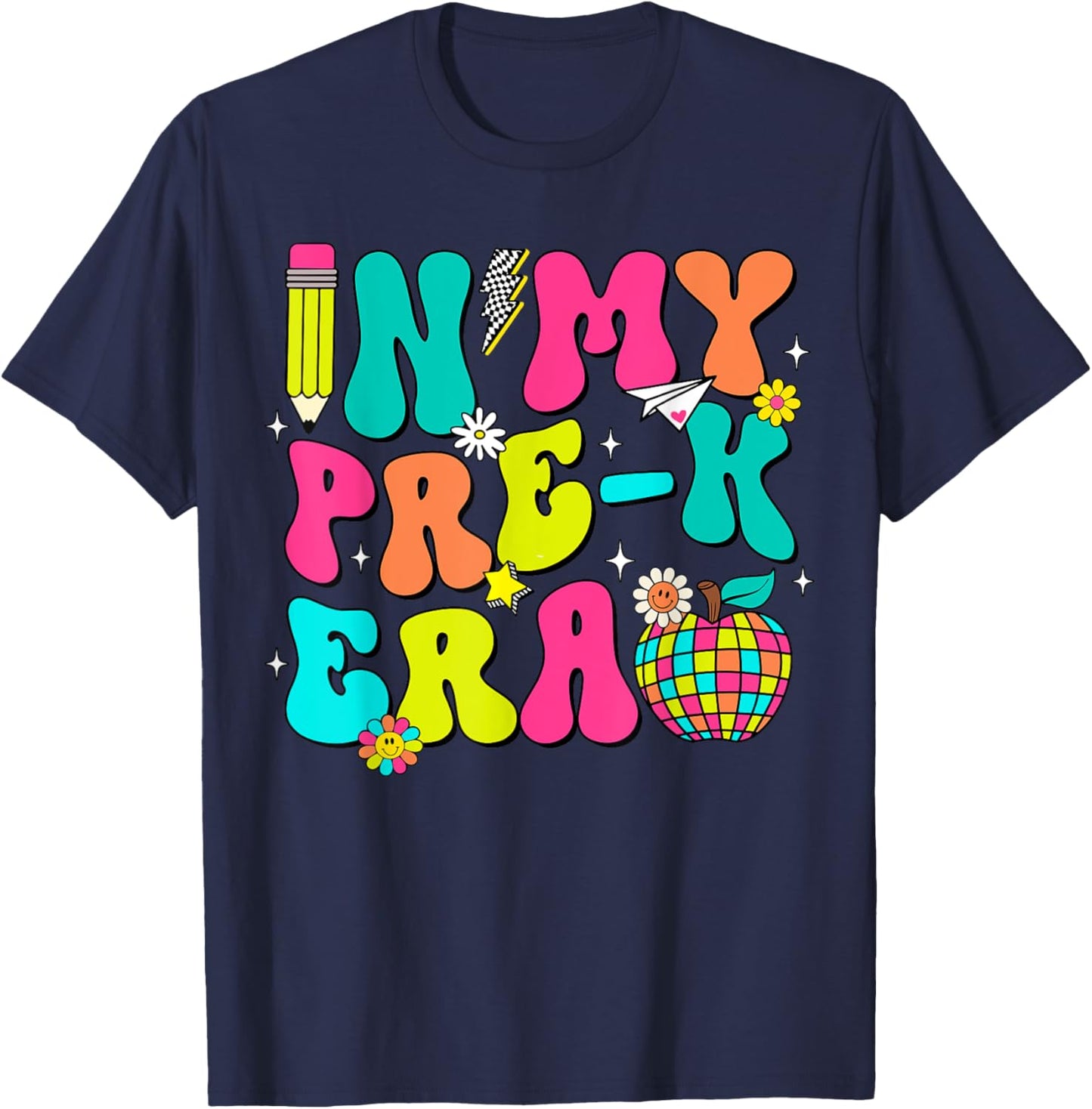 In My Pre-K Era Back To School First Day of School Boy Girl T-Shirt - T-Shirt | Navy