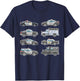 Police Cars Police Vehicles Kids Boys Toddler Cop Car Girls T-Shirt - T-Shirt | Navy