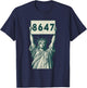 Statue of Liberty 8647 T-Shirt - T-Shirt | Navy