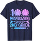 100 Mermazing Days Of 2nd Grade 100th Day Of School Girls T-Shirt - T-Shirt | Navy