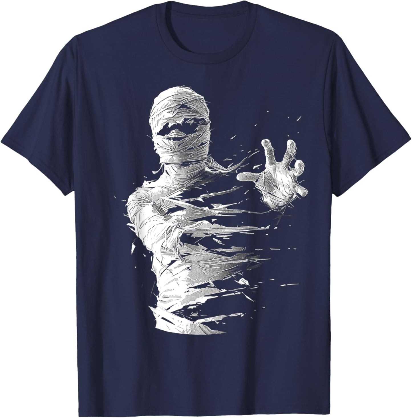 Mummy Costume Halloween Spooky Art Mummy T-Shirt - T-Shirt | Navy