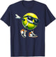 Dabbing Tennis Ball With Sunglasses Funny Sports Player T-Shirt - T-Shirt | Navy