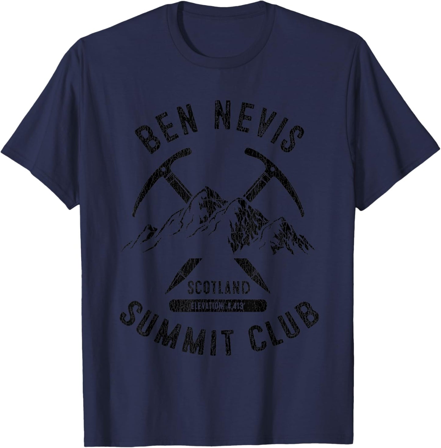 Ben Nevis I Climbed Ben Nevis Summit Club T-Shirt - T-Shirt | Navy