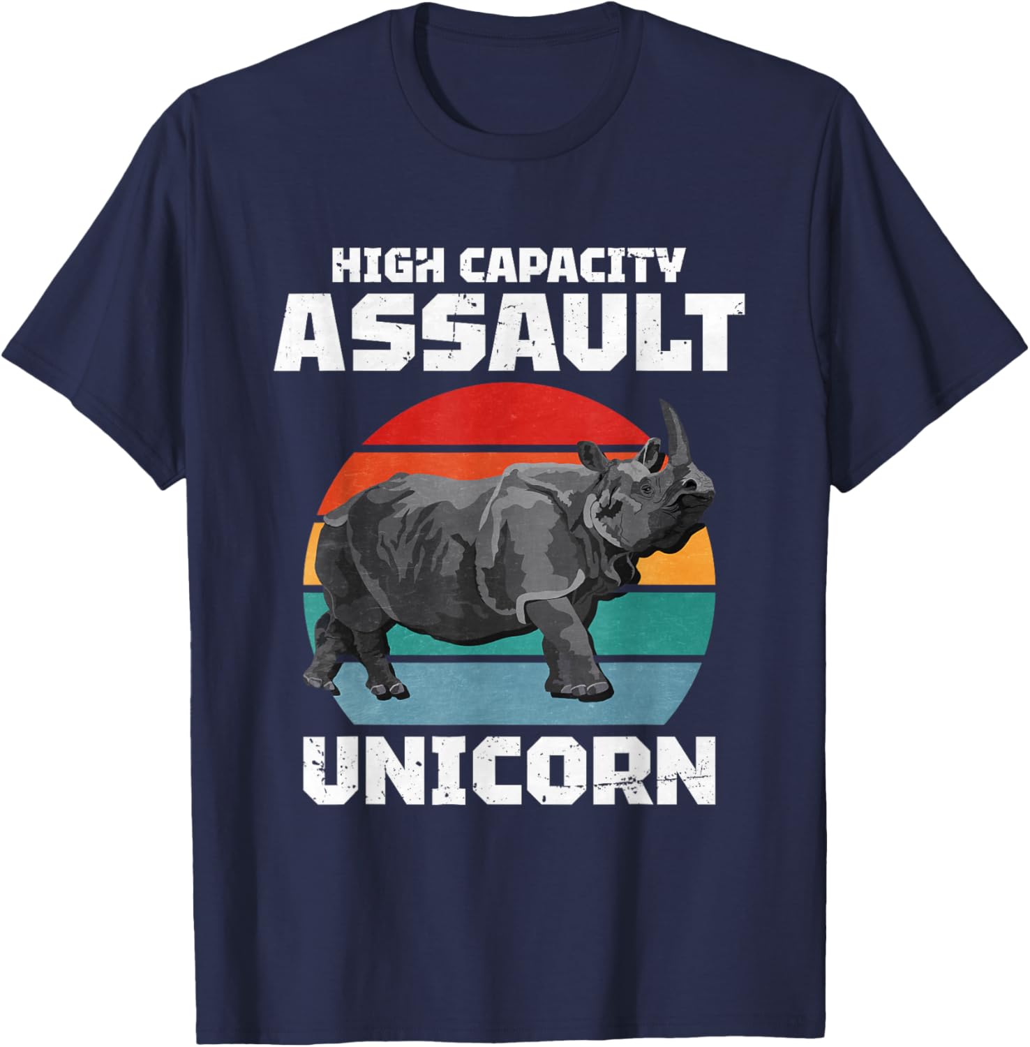 High Capacity Assault Unicorn T-Shirt - T-Shirt | Navy
