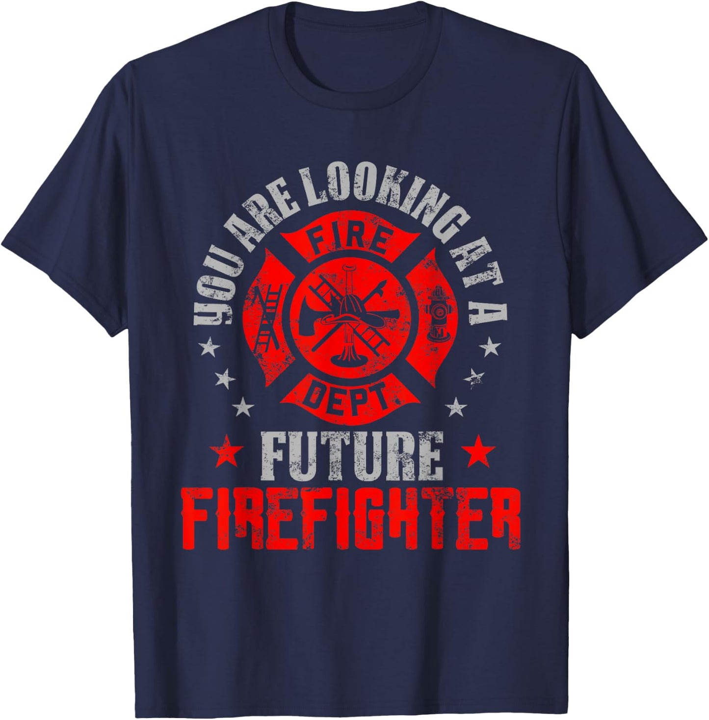 You are looking at a Future Firefighter gift T-Shirt - T-Shirt | Navy