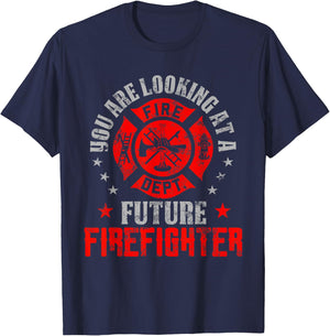 You are looking at a Future Firefighter gift T-Shirt - T-Shirt | Navy