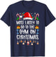 Most Likely To Go To The Gym On Christmas Funny T-Shirt - T-Shirt | Navy