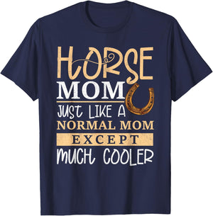 Horse Mom Horse Mother's Day Horse Owner Rider Women T-Shirt - T-Shirt | Navy