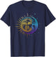 Live By The Sun Love By The Moon Spirituality Gift Bohemian T-Shirt - T-Shirt | Navy