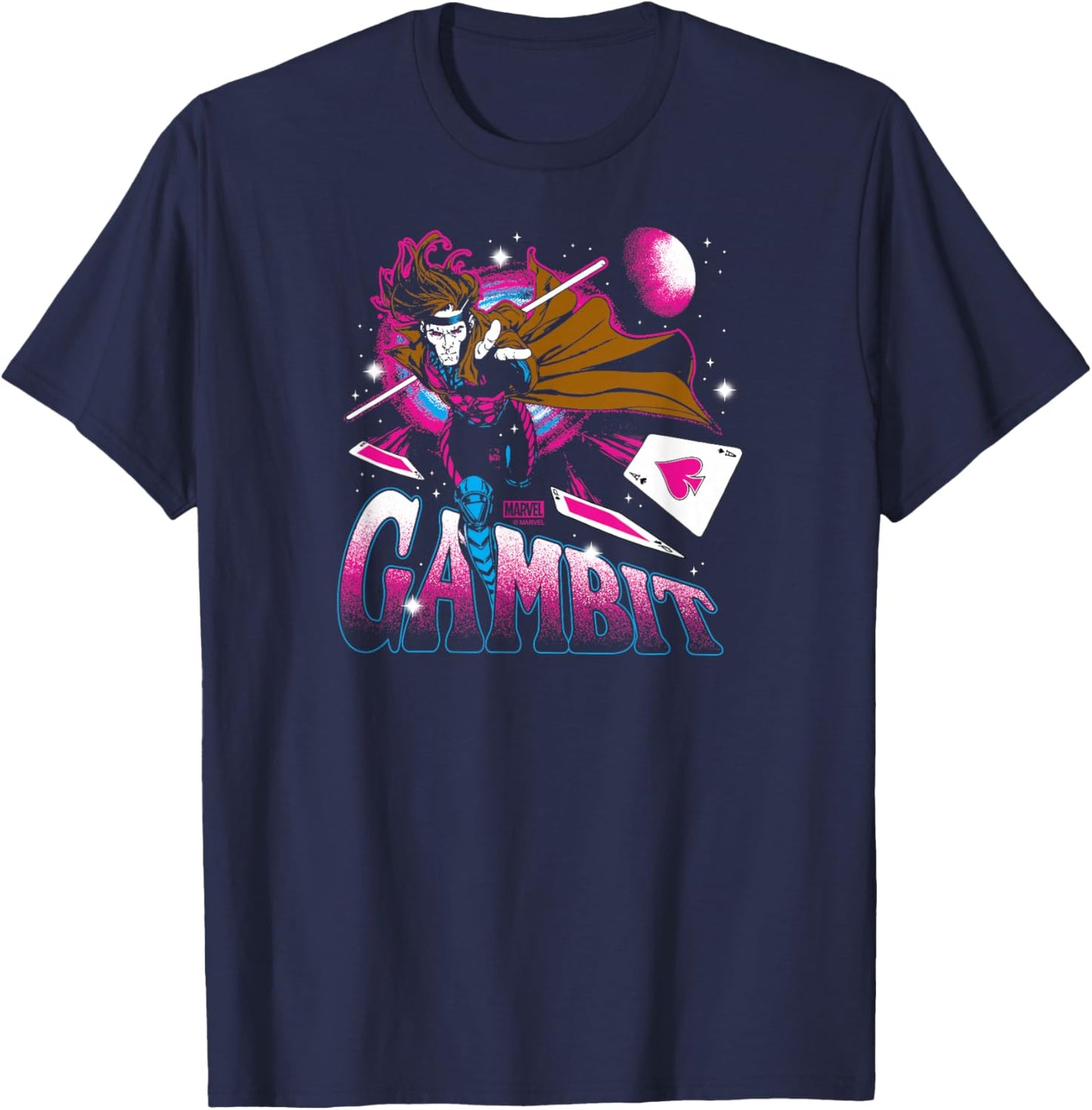 X-Men - Gambit Bootleg T-Shirt - T-Shirt | Navy