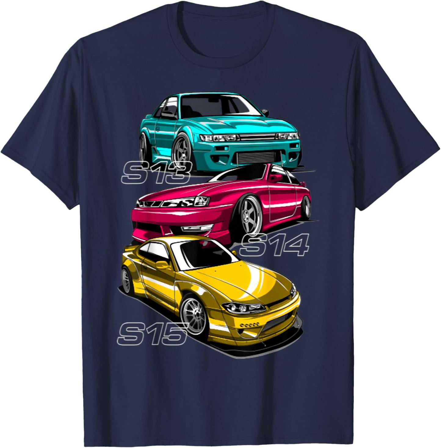 Silvia s13 s14 s15 lover sport car T-Shirt - T-Shirt | Navy