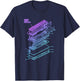 All Things Geek by MCMA Mechanical Keyboard Patent Drawing Graphic Design Art T-Shirt - T-Shirt | Navy
