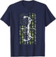 Bow Hunting Camo American Flag Military Camouflage Hunting Women Men T-Shirt - T-Shirt | Navy