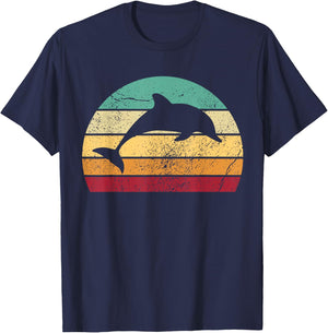 Save the Dolphin - Endangered Species Gift T-Shirt - T-Shirt | Navy