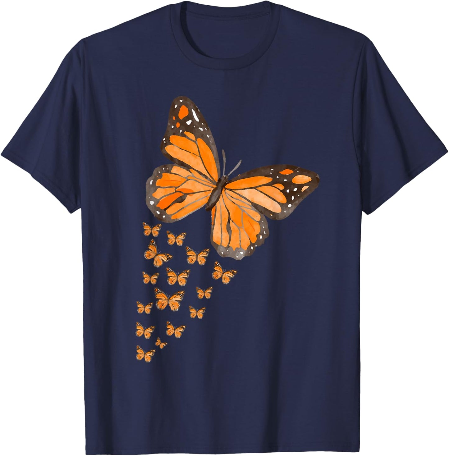Monarch Butterfly Butterfly Lovers T-Shirt - T-Shirt | Navy