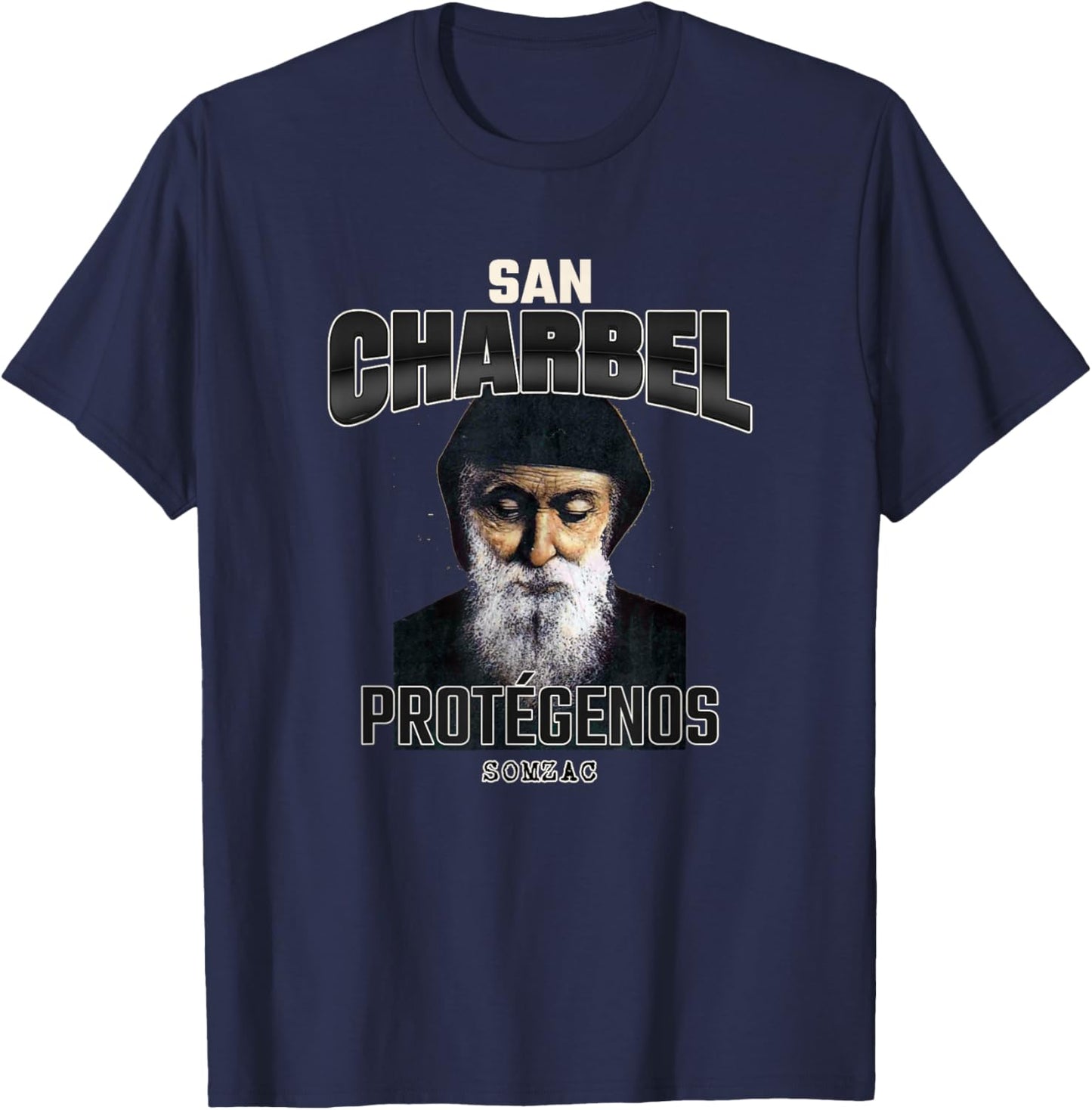 San Charbel Makhlouf, Saint Charbel T-Shirt - T-Shirt | Navy