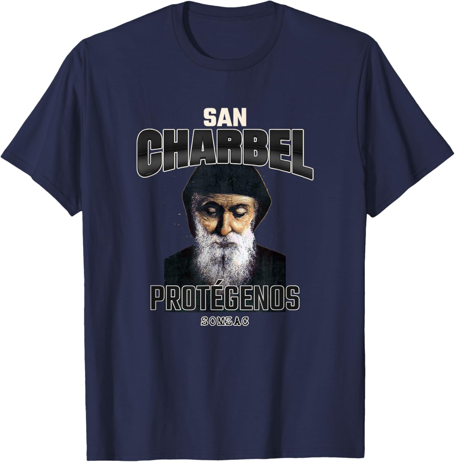 San Charbel Makhlouf, Saint Charbel T-Shirt - T-Shirt | Navy