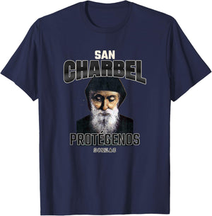 San Charbel Makhlouf, Saint Charbel T-Shirt - T-Shirt | Navy