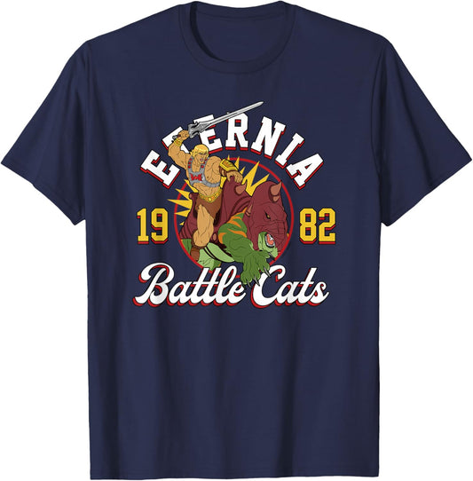 Masters of the Universe- Eternia Battle Cats T-Shirt - T-Shirt | Navy