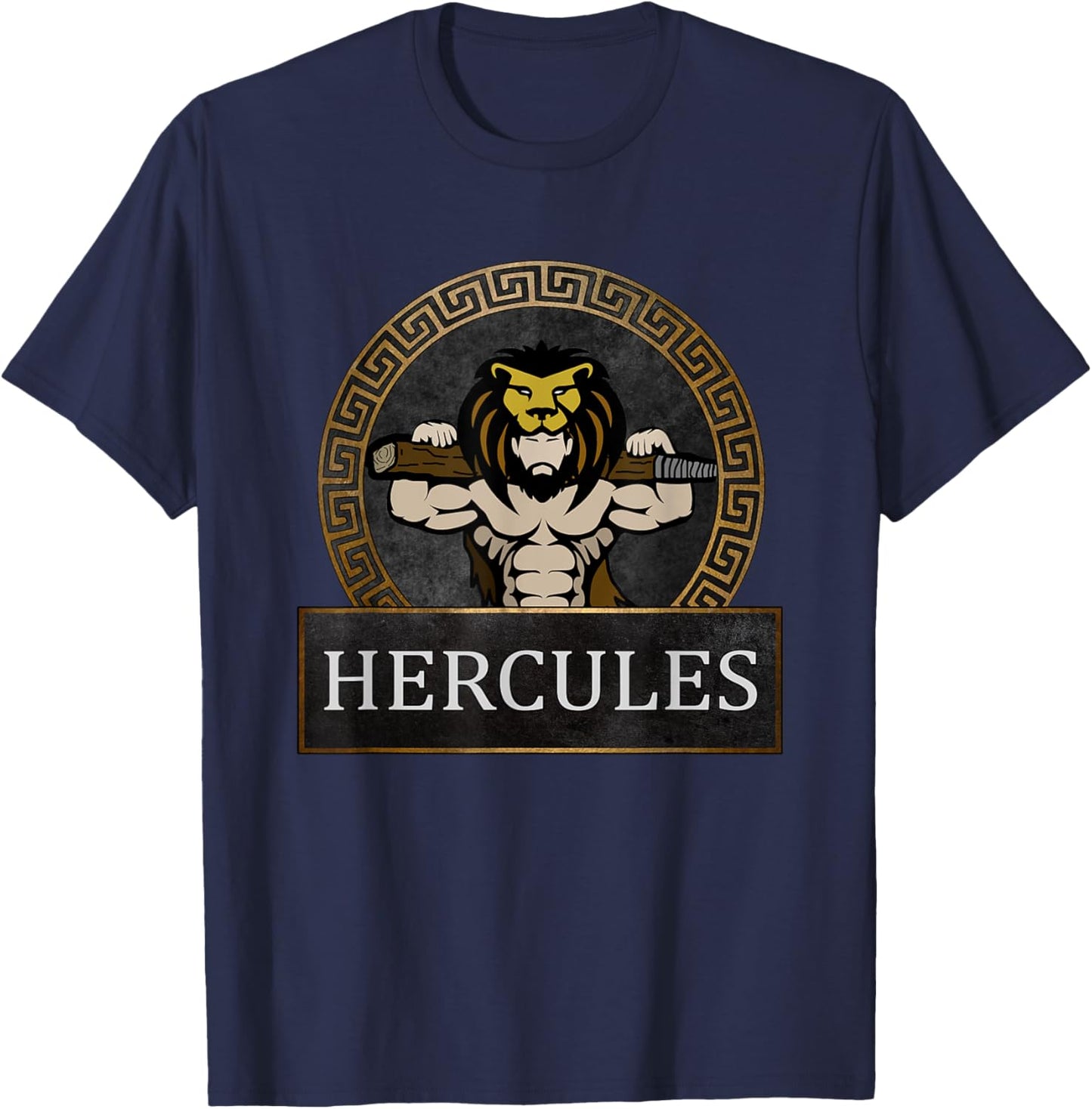 Ancient Roman Hero Hercules Strength of the Gods T-Shirt - T-Shirt | Navy