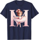 Ballerina Girl Dancing Name First Letter M Girly Tutu Ballet T-Shirt - T-Shirt | Navy