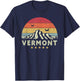 Vermont Shirt. Retro Style VT, USA T-Shirt - T-Shirt | Navy
