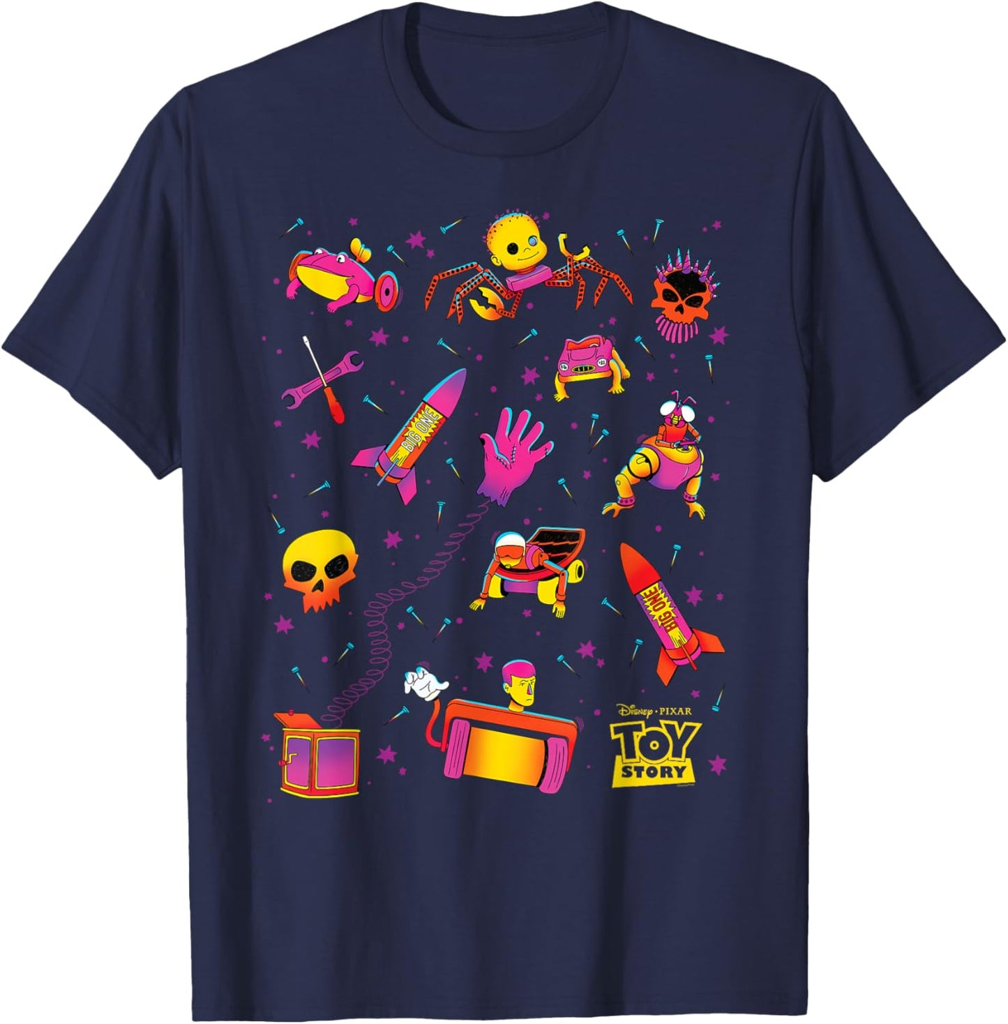 Disney and Pixar’s Toy Story Sid’s Mutant Toys Halloween T-Shirt - T-Shirt | Navy