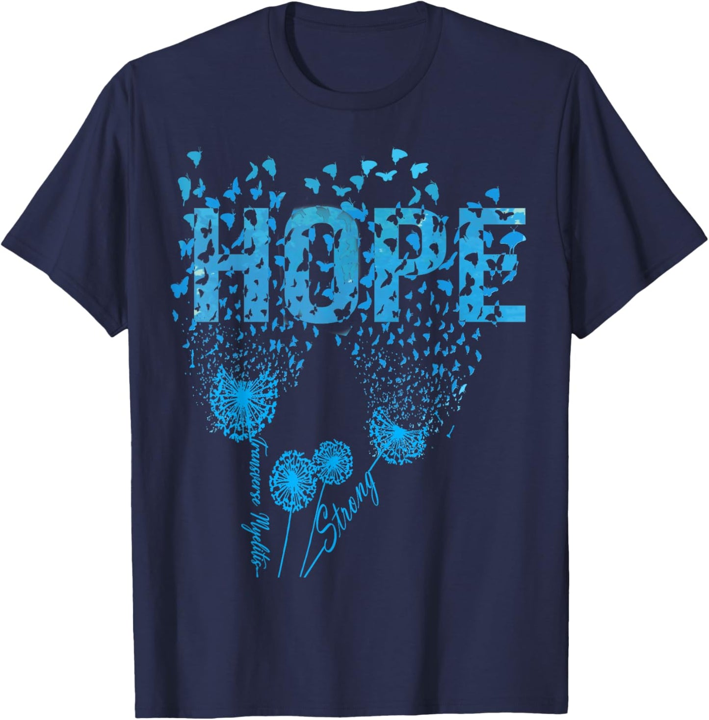Transverse Myelitis Awareness T-Shirt - T-Shirt | Navy