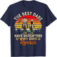 The Best Dads Have Daughters Who Ride Horses Father's Day T-Shirt - T-Shirt | Navy