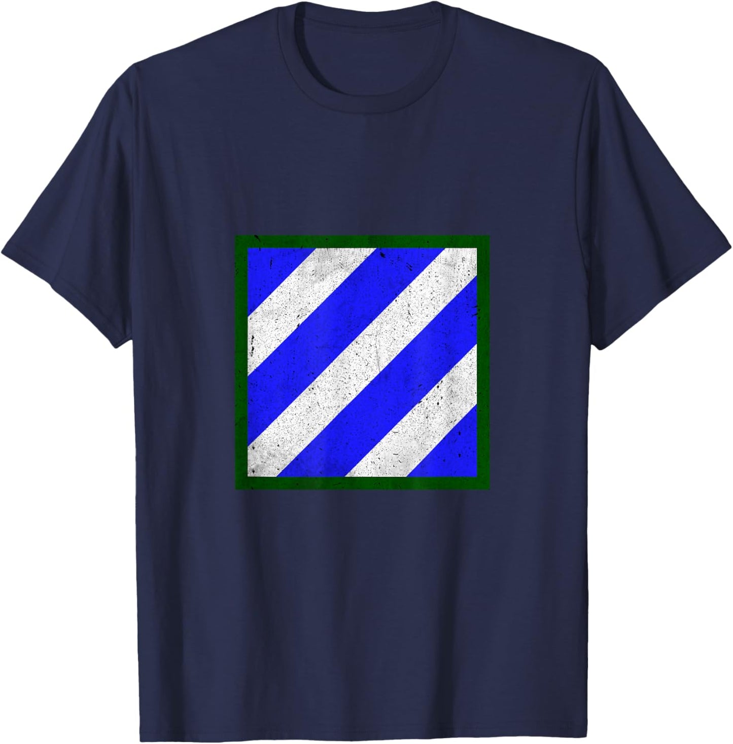 3rd Infantry Division 3ID Distressed Military Veteran Papa T-Shirt - T-Shirt | Navy