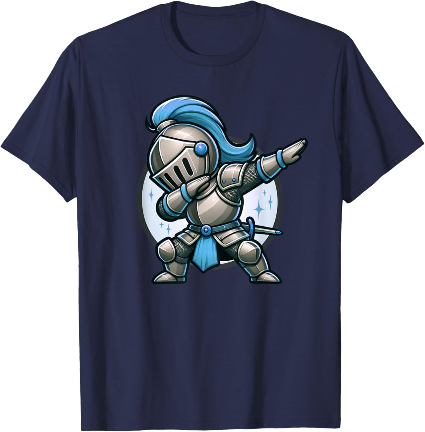 Ren Faire Dabbing Medieval Knight Funny Renaissance Faire T-Shirt - T-Shirt | Navy