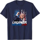 Legends Never Die - President Donald J. Trump T-Shirt - T-Shirt | Navy