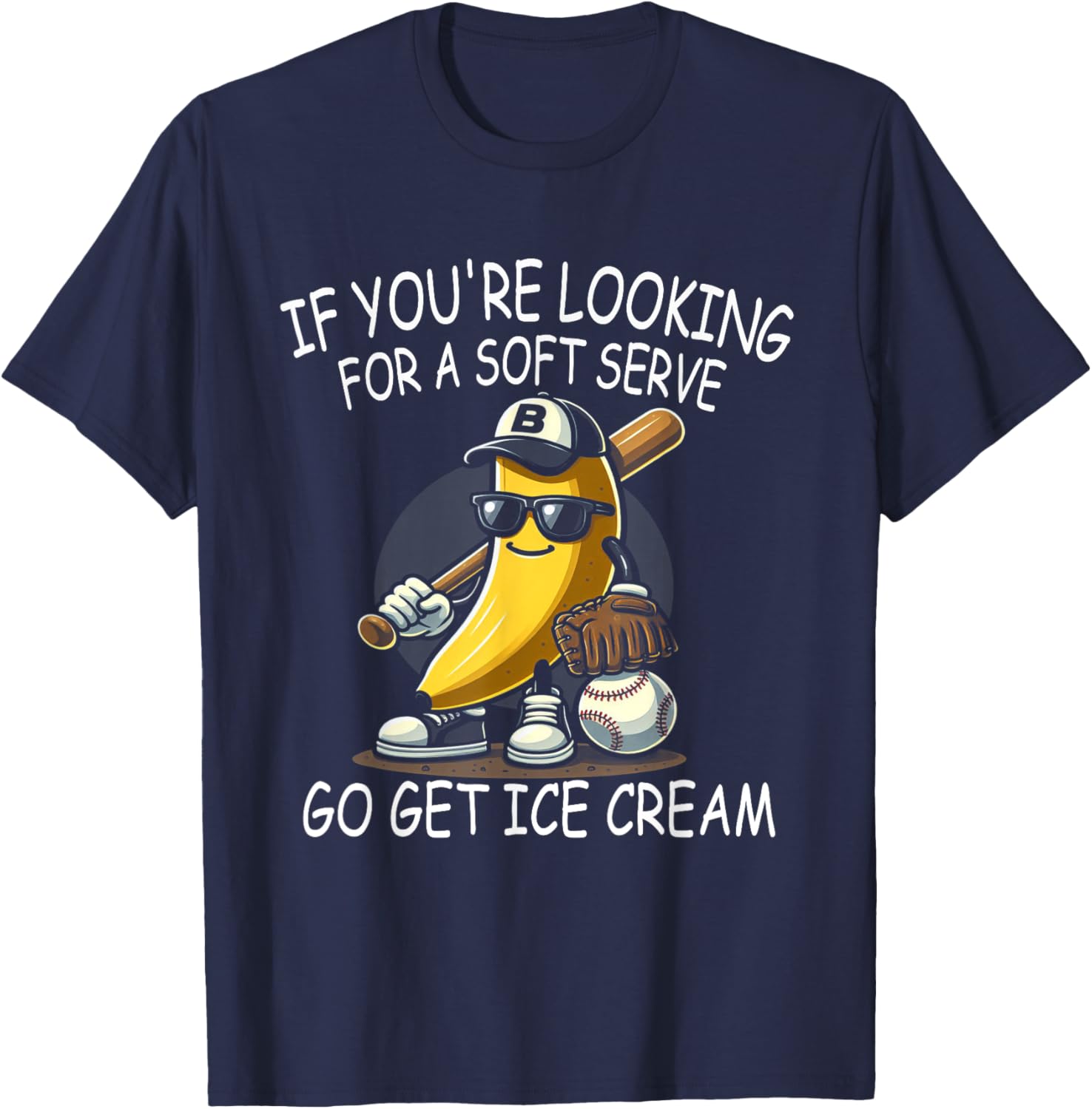 IF You Are Looking For Soft Serve Go Get Ice Cream Women Kids T-Shirt - T-Shirt | Navy