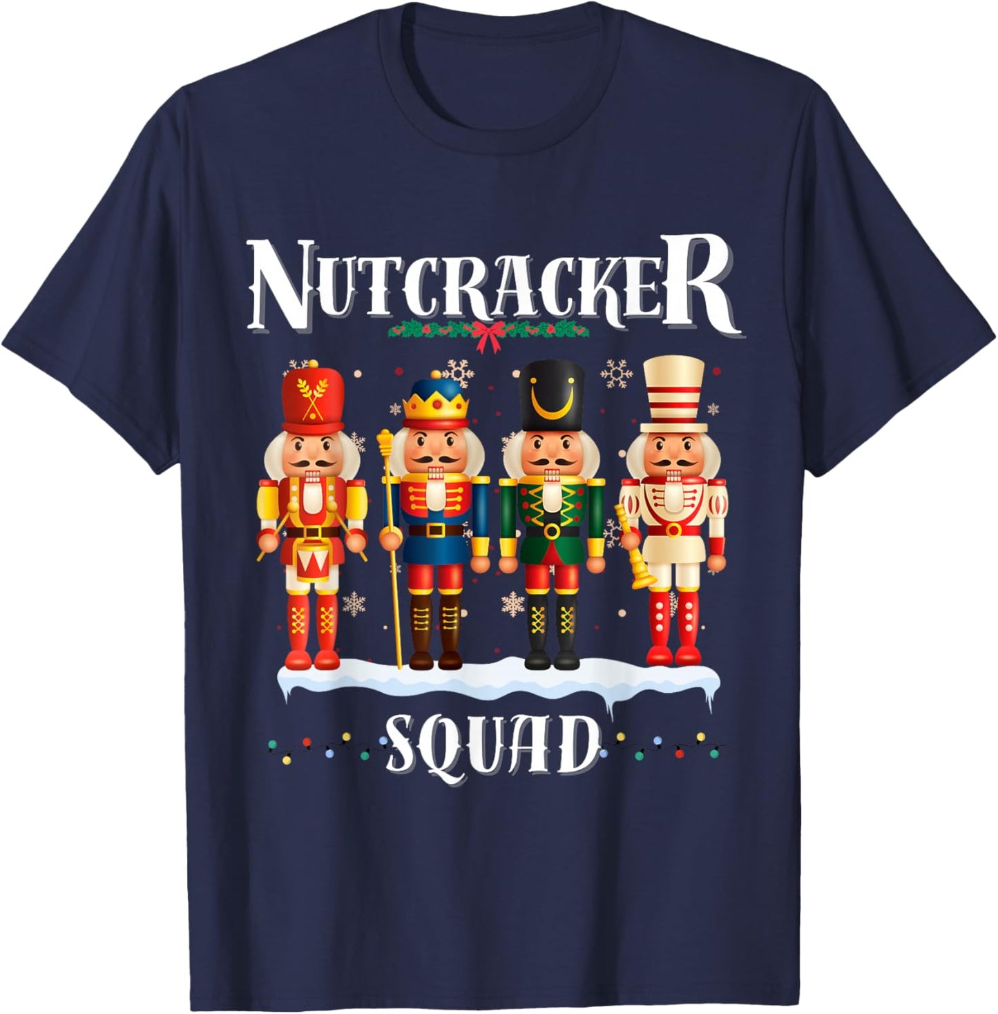 Nutcracker Squad Christmas Pajama Holiday Fun Festive boys T-Shirt - T-Shirt | Navy