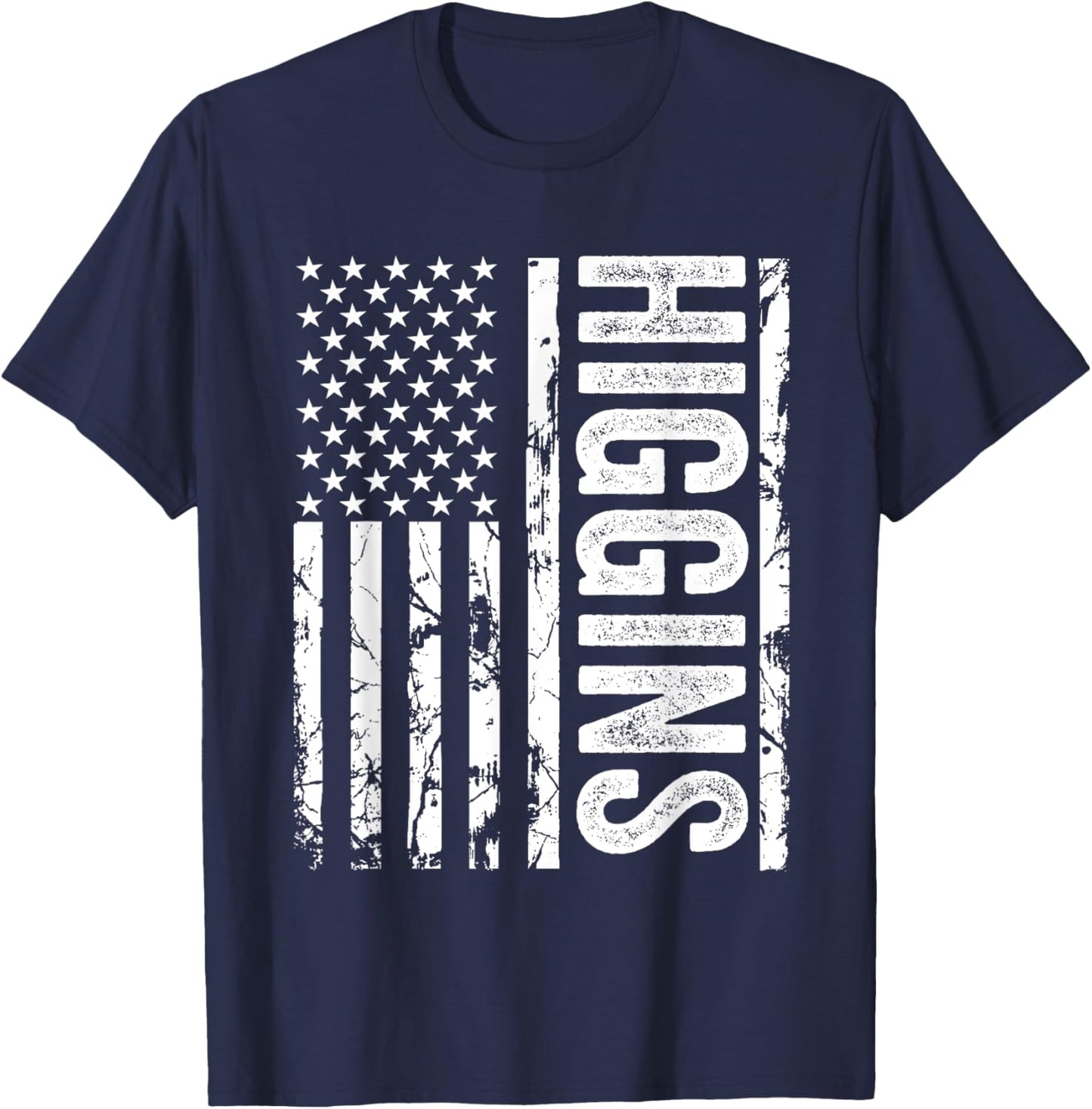 Higgins Last Name Funny Surname Team Higgins Family Reunion T-Shirt - T-Shirt | Navy