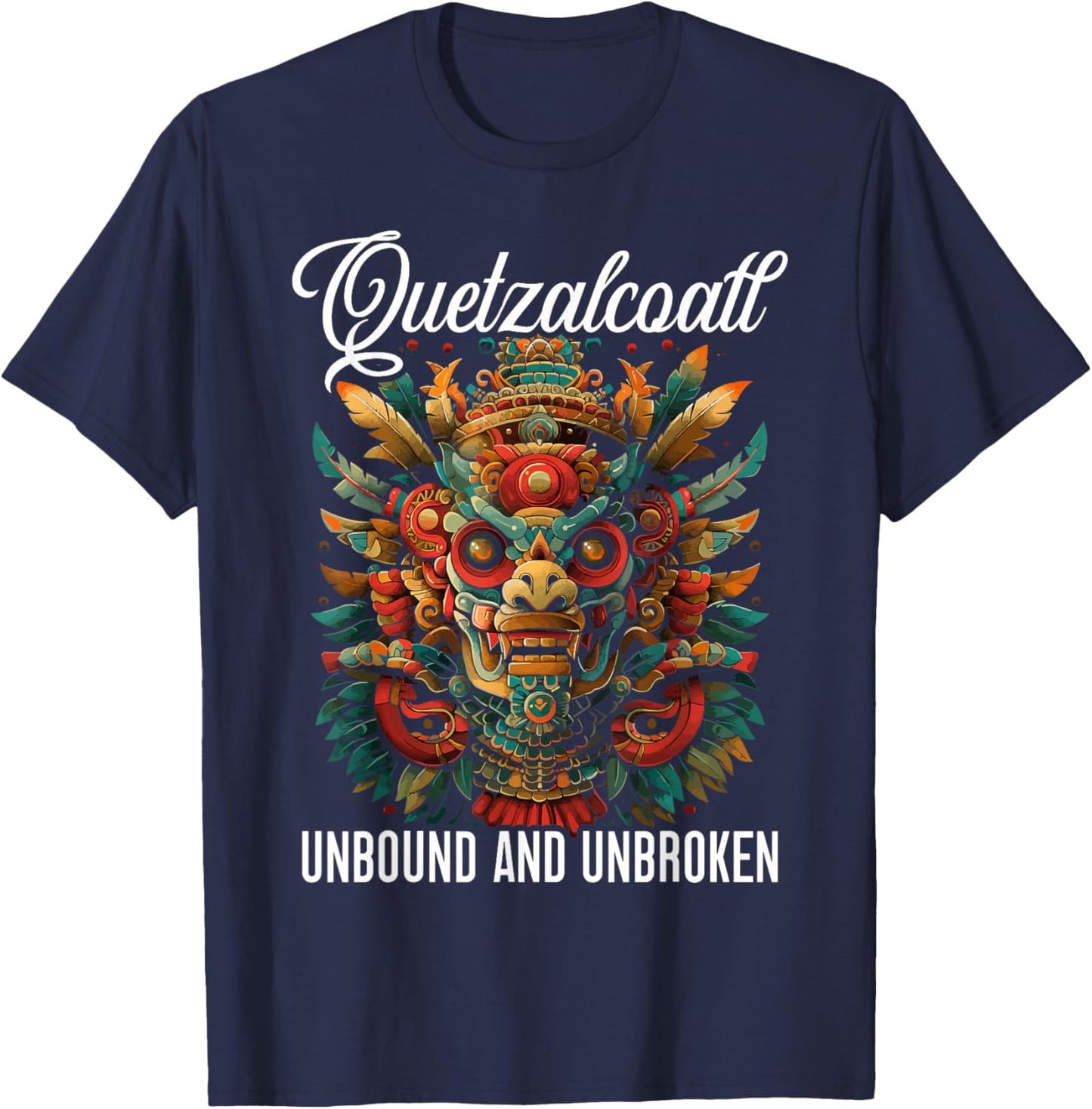 Aztec God Aztec Culture Mayan Indigenous Quetzalcoatl T-Shirt - T-Shirt | Navy