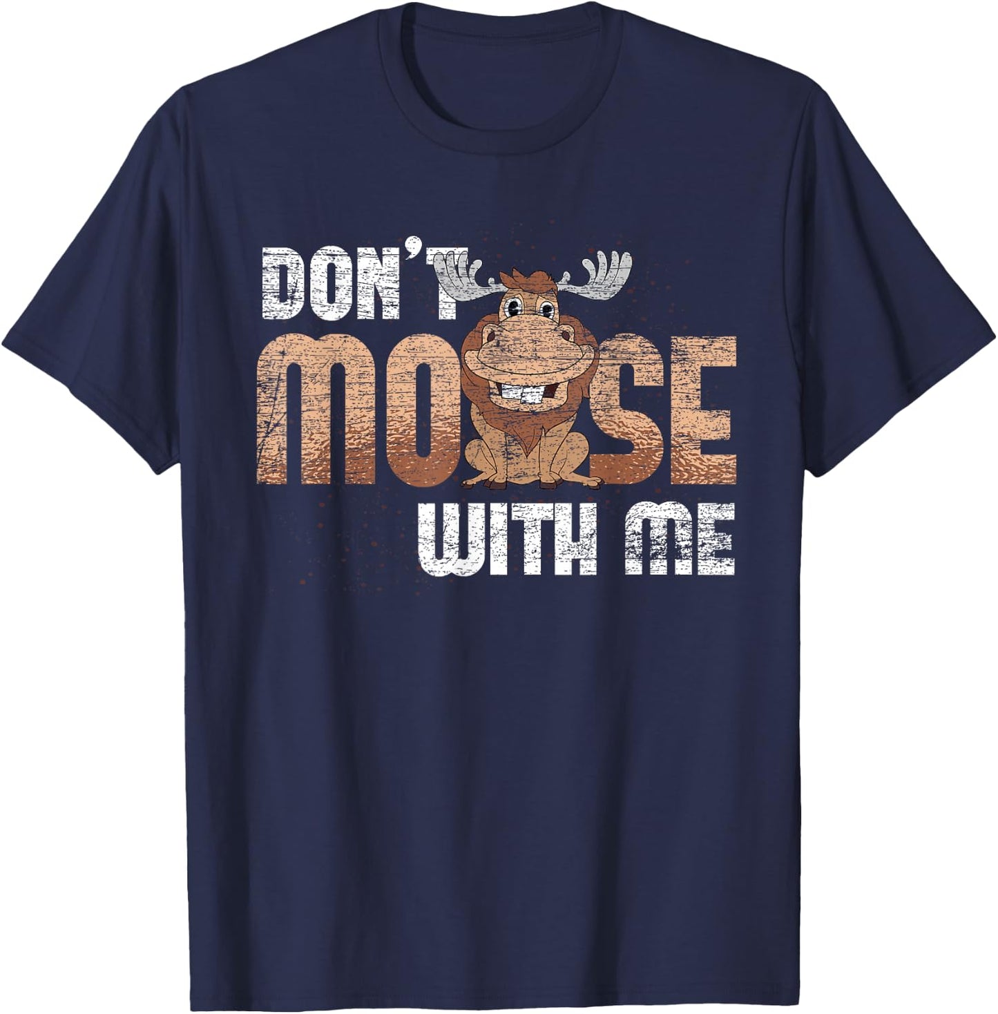 Scandinavia Animal Sweden Nature Wild Animal Funny Moose T-Shirt - T-Shirt | Navy