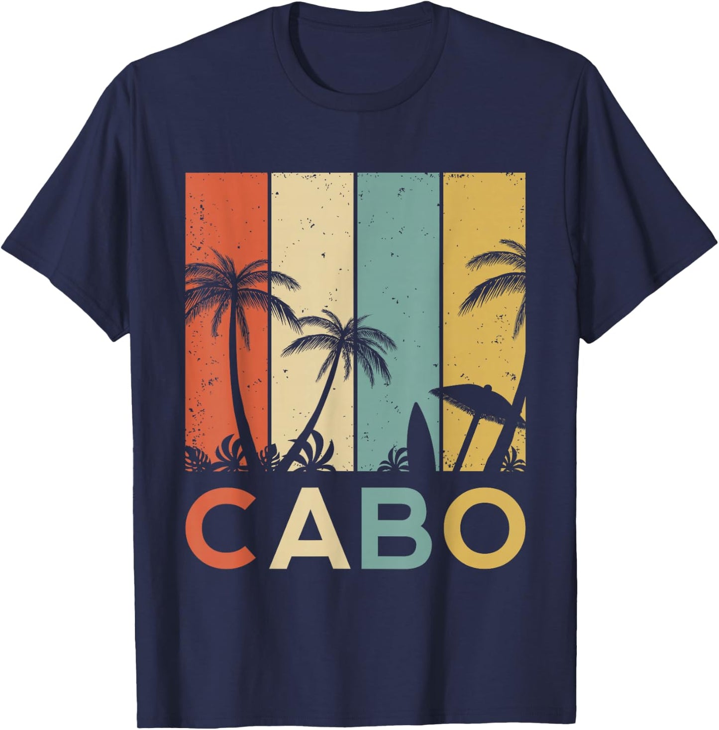 Retro Cabo San Lucas Mexico Tropical Vintage T-Shirt - T-Shirt | Navy