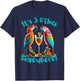It's 5 O'Clock Somewhere Parrots drinking Cocktails funny T-Shirt - T-Shirt | Navy