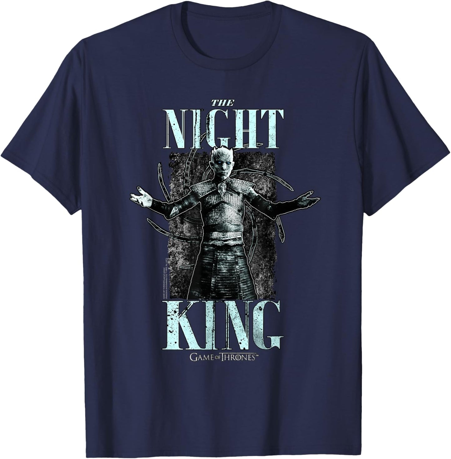 Game of Thrones The Night King Gothic T-Shirt - T-Shirt | Navy