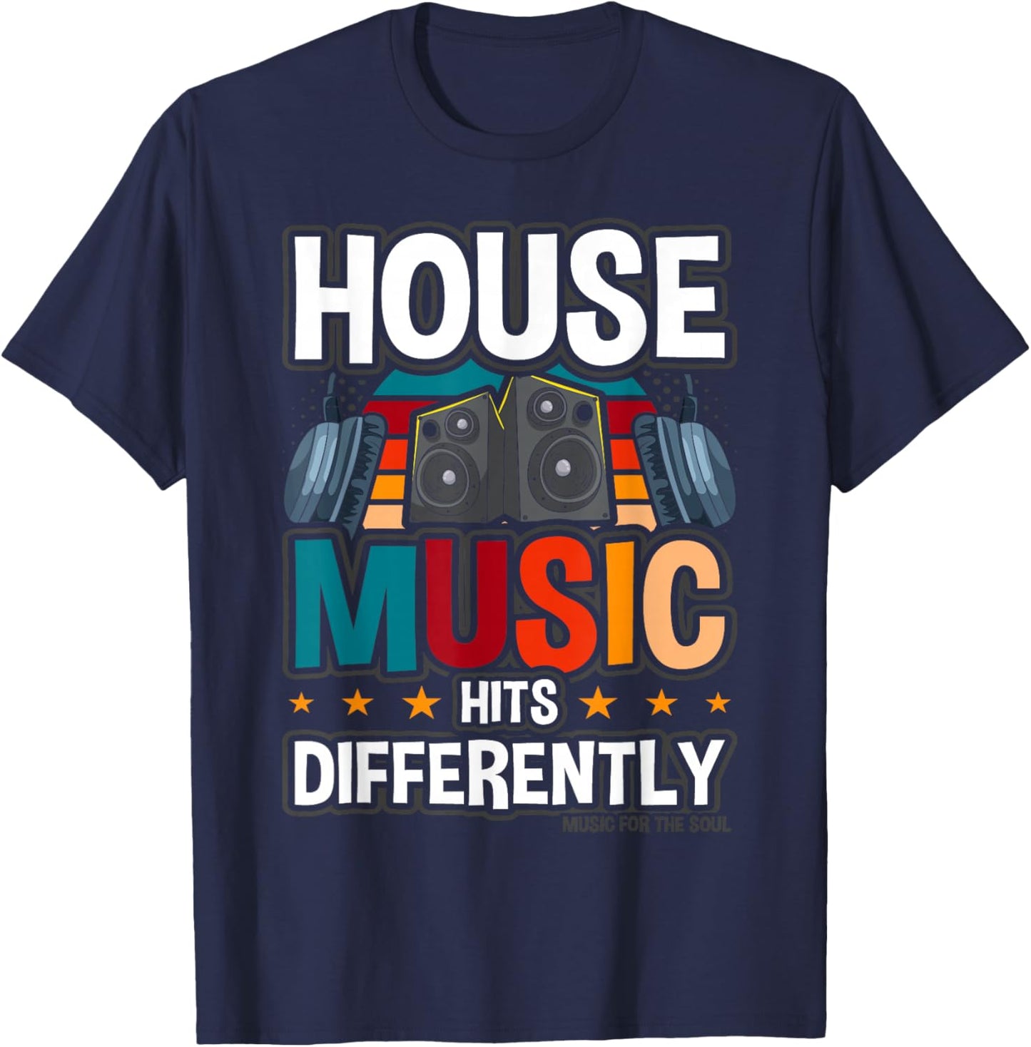House Music Deep House Dance T-Shirt - T-Shirt | Navy