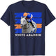 White Abarrio Horse, Horse Racing, Del Mar, Santa Anita T-Shirt - T-Shirt | Navy