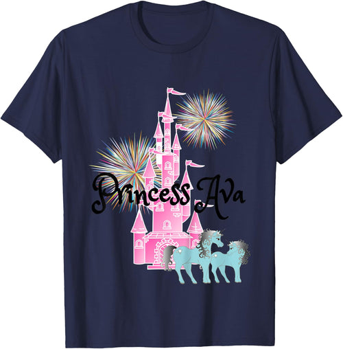 Kids Princess Ava Name Girls Personalized Custom