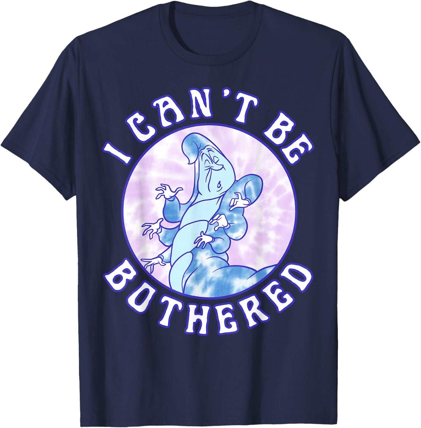 Disney Alice in Wonderland Caterpillar I Can't Be Bothered Small T-Shirt - T-Shirt | Navy