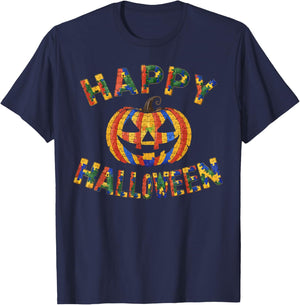 Support Autism Halloween Spooky Autistic Trick Or Treat T-Shirt - T-Shirt | Navy